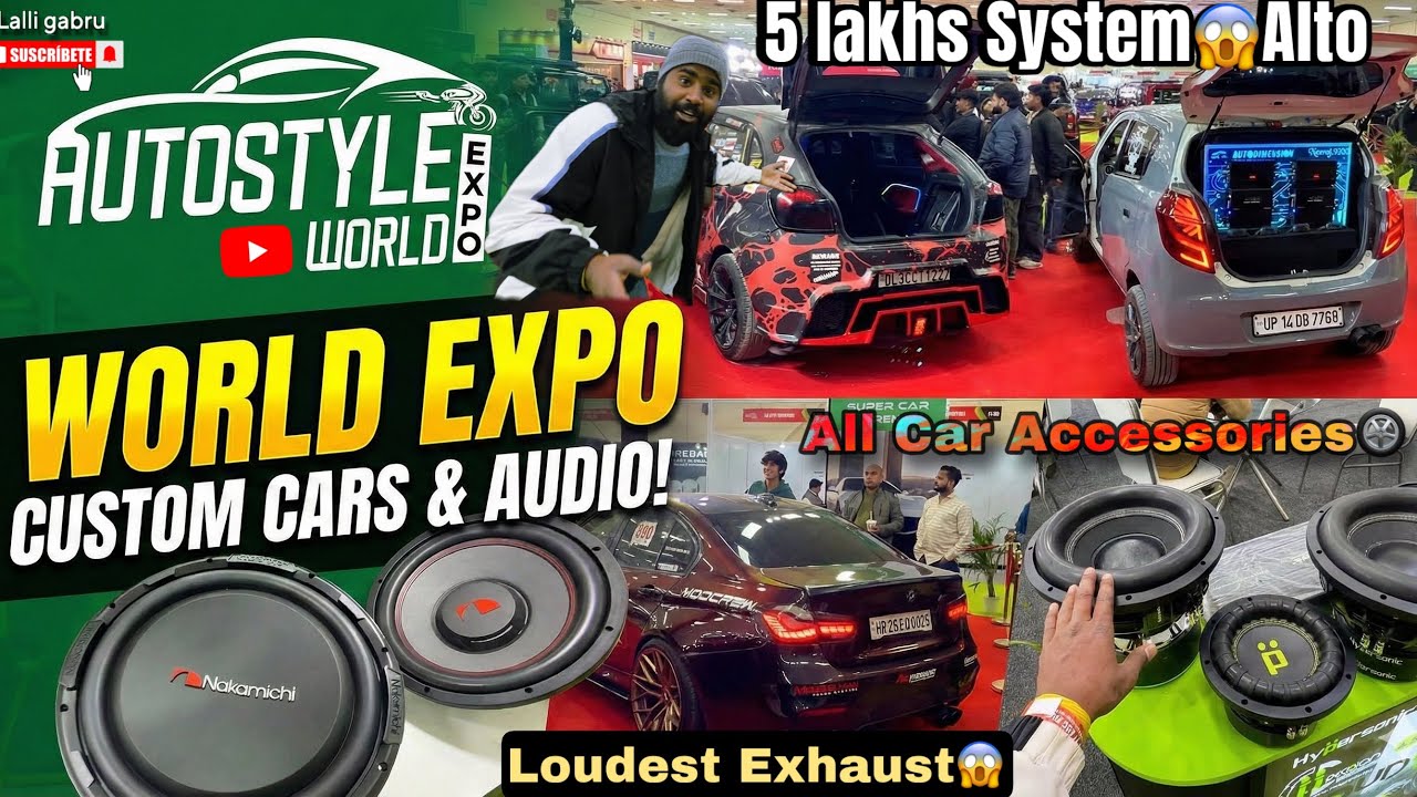 Autostyle world expo| Auto expo | full vlog | All car Accessories ,Car care Car music #modification 