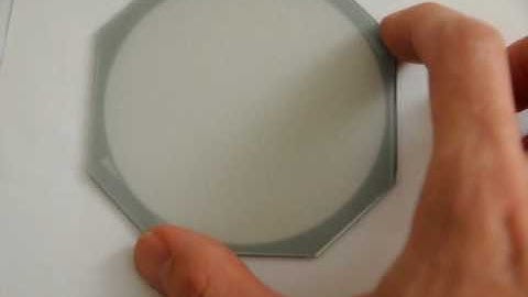 Osram Orbeos OLED lighting panel up close