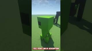 Minecraft Tutorial | Mini Mob Figures (Mini Statues) #shorts #minecraft