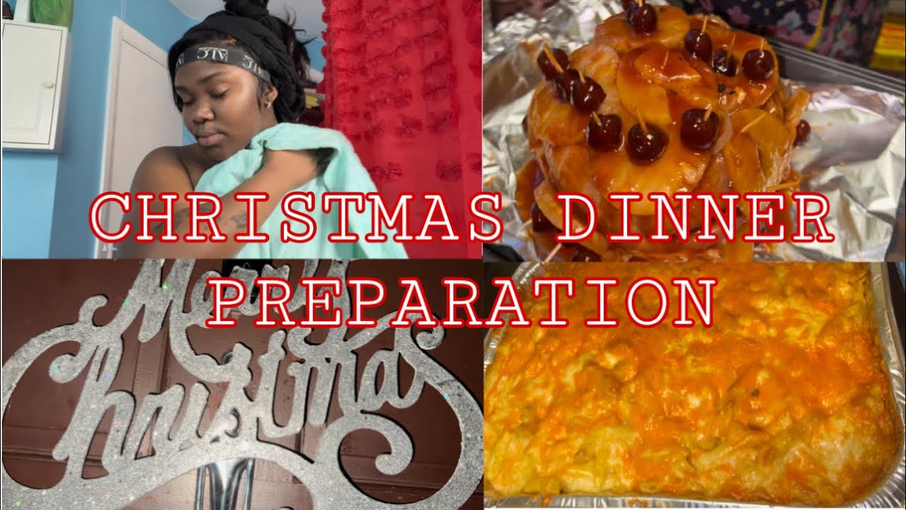 CHRISTMAS DINNER PREPARATION + DO AMAIYAH’S HAIR WITH ME!! PART 1