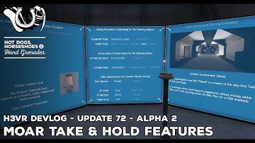 H3VR Early Access Update 72 - Alpha 2! More Take & Hold Features! Limited Ammo, New Eco Systems.