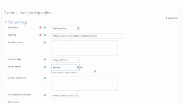 Integrating MyOpenMath with Moodle using LTI