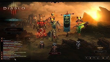 Diablo 3 HD - Key Wardens Part 1 - Monk Gameplay Post Patch 2.0.1 - Act 2 Team Running