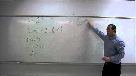 Dr. Incognito teaches math- differentiating power series
