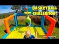 Basketball Challenge - Kids Inflatable Basketball Court!