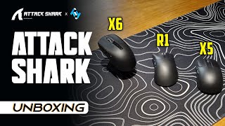 Mas nagiging sulit ang mga budget mice! Attack Shark R1 X5 X6 Unboxing (Tagalog)