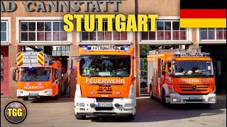 [Germany] Convoy Of Fire Trucks Responding in Stuttgart!