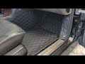 Diamond leather car mat install 1995 Mercedes s500 w140 VIP build diamondcarmats.com