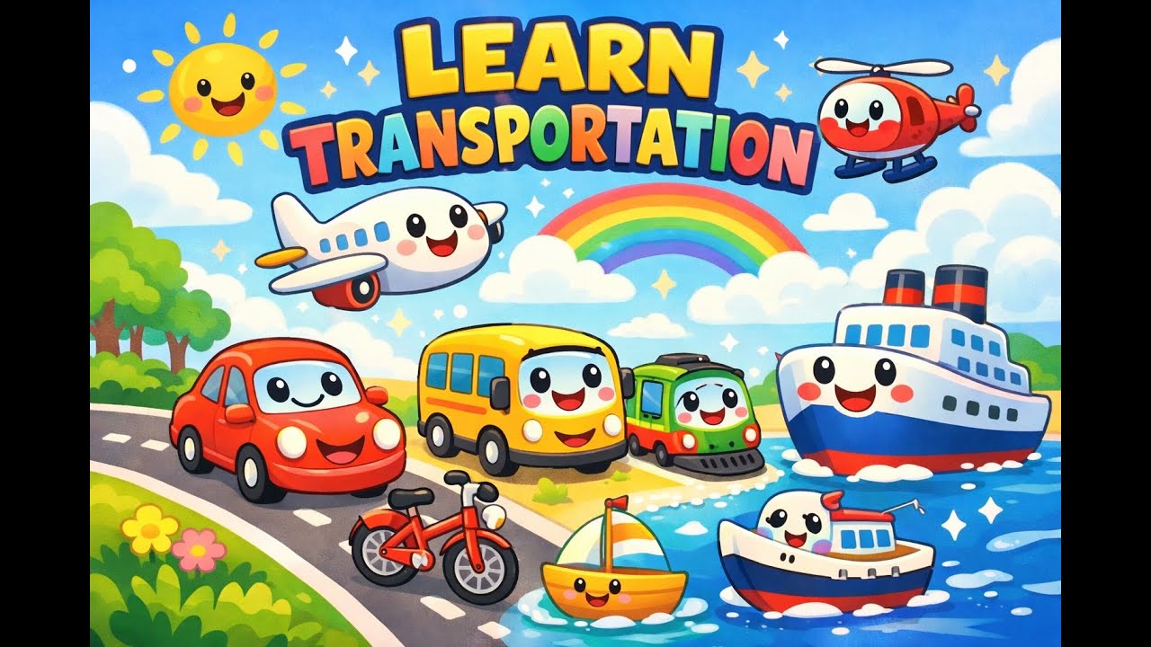 Learn Transportation for Kids | 