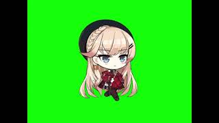 Azur Lane - Hms Howe Walk Green Screen