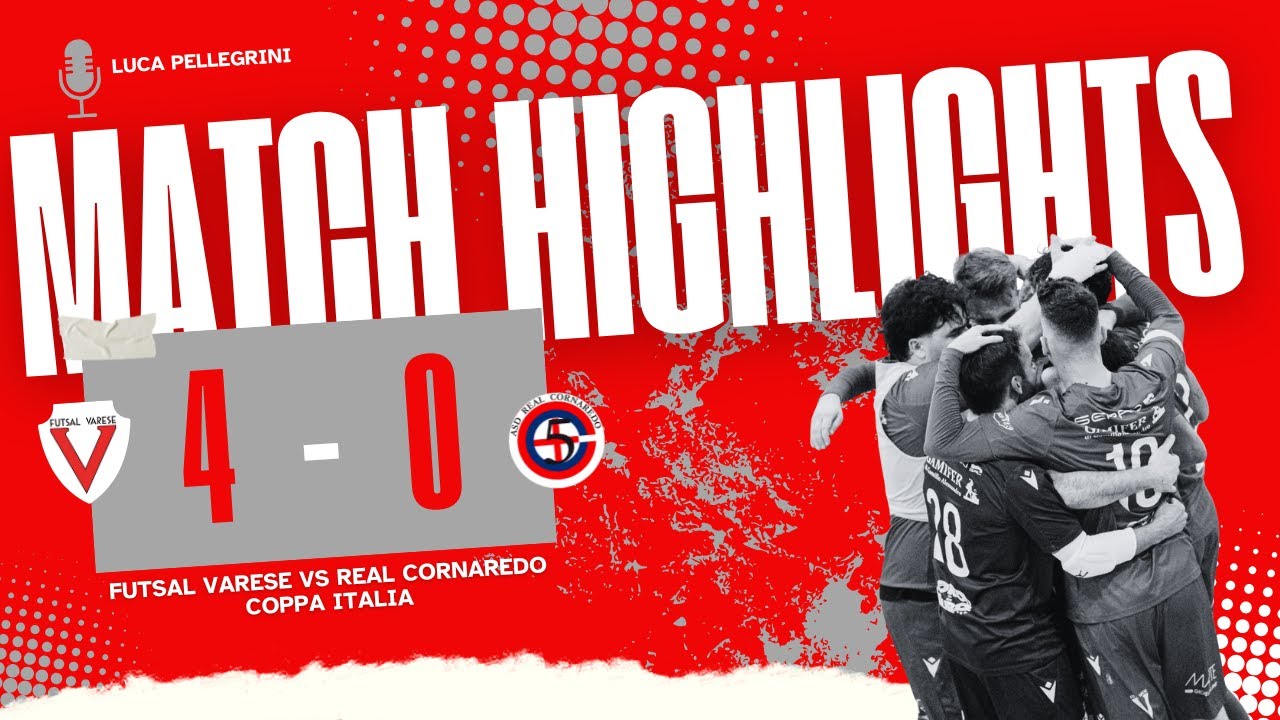 ⚽ Futsal Varese - Real Cornaredo 4-0 | Highlights Calcio a 5 | ⚪🔴