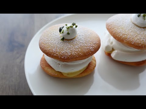 【スフレケーキ】Wクリーム入り絶品レシピ「Wcream souffle cake」