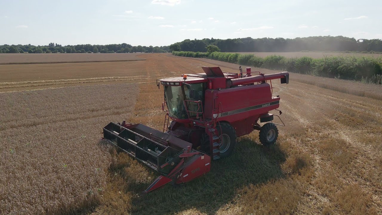 Wheat Harvest 2021 Drone Footage Part 1 YouTube