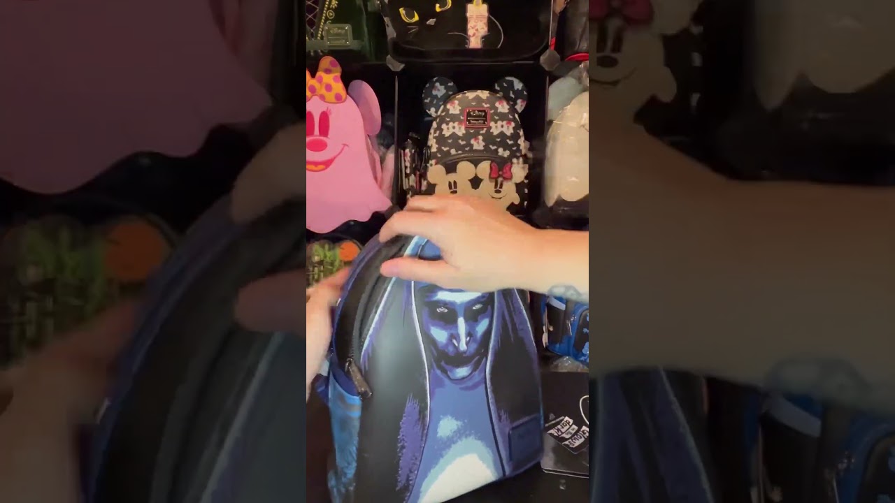 The Nun LOUNGEFLY set #theconjuringuniverse #thenun #horror #loungefly #horrormovie #minibackpack