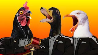 Fanny Animal 😆 : Rooster & Duck & Bird - Coffin Dance Meme Song COVER