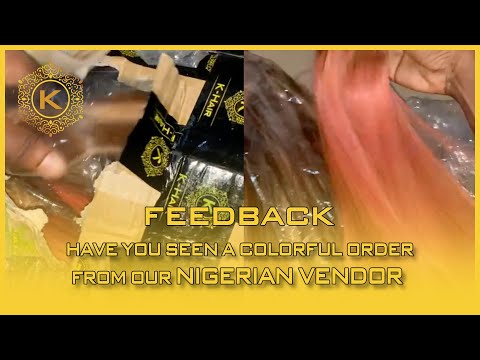 Video Have you seen a colorful order from our Nigerian vendorK-hair feedback 56