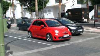 Abarth for Dealers (Fiat 500 Special Edition) - Accelerations in Puerto Banus, Spain
