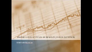 Benchmark - Extended Executive Summary and Presentation