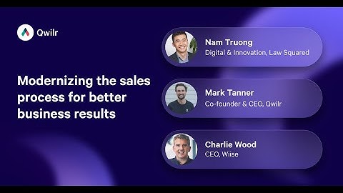 Webinar: Modernizing the sales process for better business results