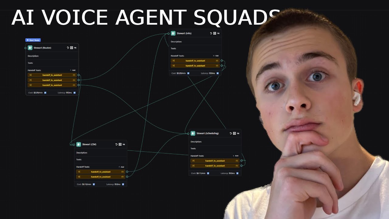 How to create AI Voice Agent Squads w/ Vapi