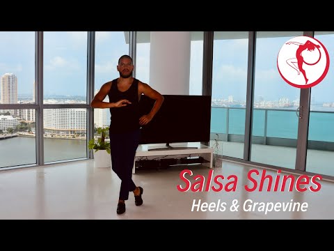 StepFlix Salsa shines, class 3: heels step & grapevine