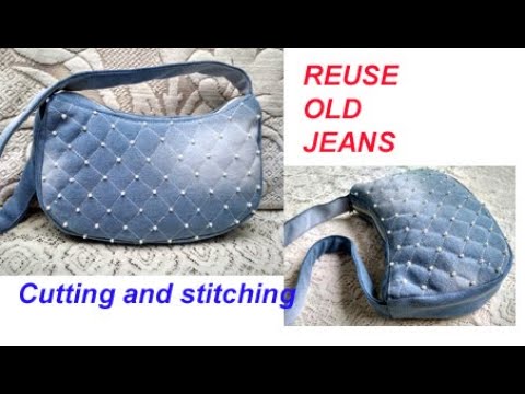 handmade handbag cutting and stitching 