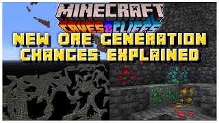 HUGE NEW Ore Generation CHANGES EXPLAINED | Minecraft 1.17 Caves & Cliffs Update