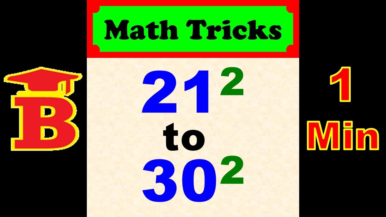 21 to 30 square Split Trick