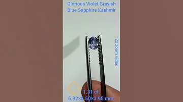 Presenting A Remarkable Violet Grayish Blue Sapphire A Beauty Of Kashmir Pakistan Memongems 
