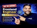 Frontend Engineer Hiring | React Developer Job 2026 | Apply Now
