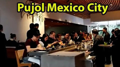 Eating at Pujol Restaurant in Mexico City