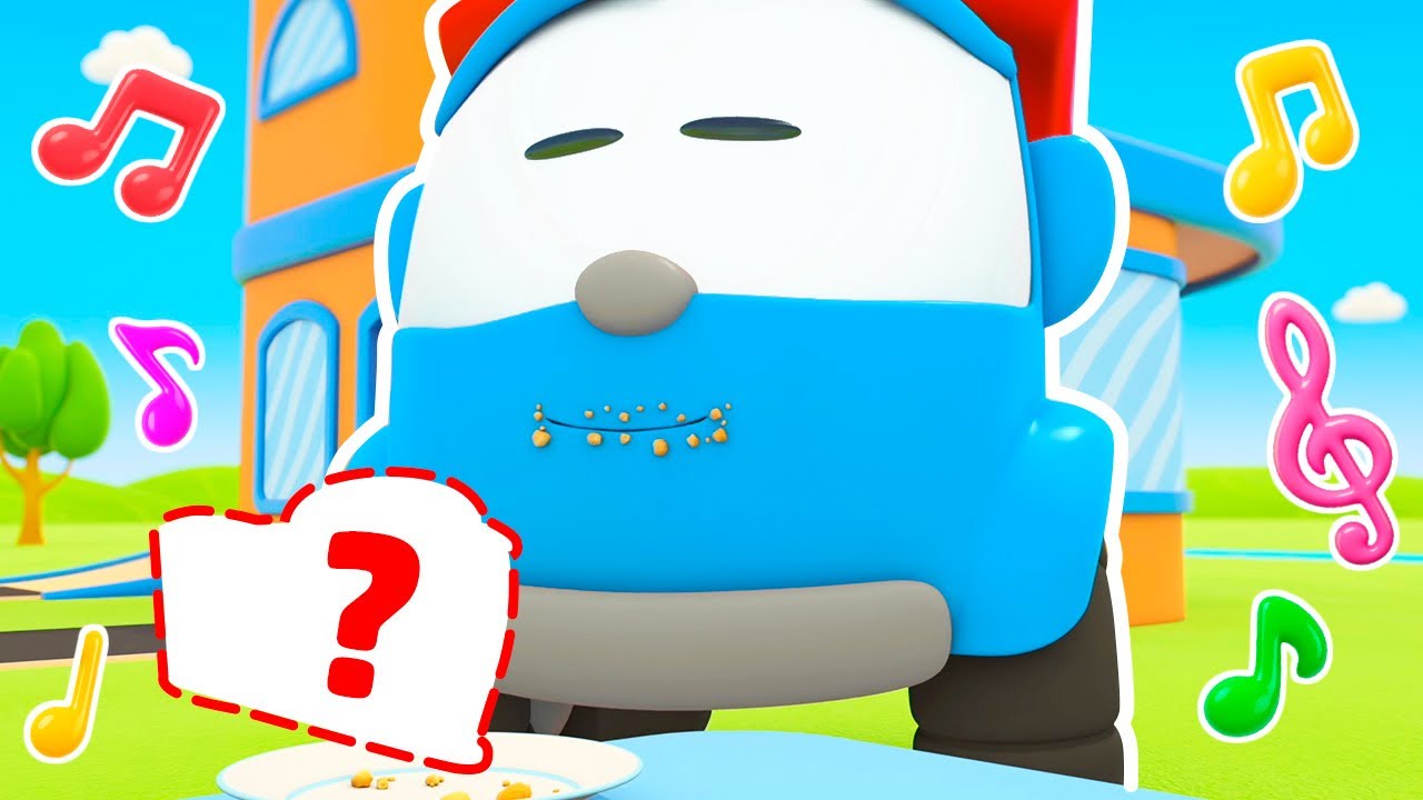 Leo the truck and Scoop the excavator make an apple pie for their friends and sing a song about pie.