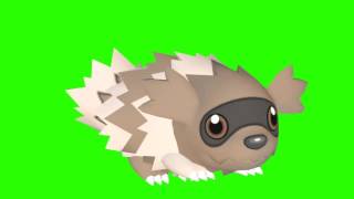 Zigzagoon animated left (pokemon) chroma