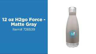 Promo Product Review 12 Oz H2Go Force - Matte Gray Anypromo 726539