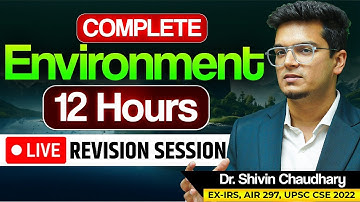 Live 12-Hour Session: Complete Environment Revision for Prelims