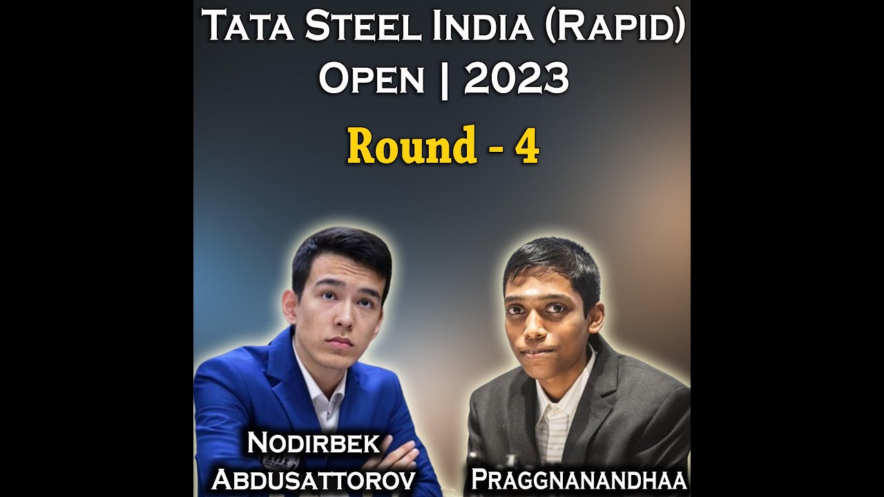 Praggnanandhaa VS Abdusattorov Tata Steel Chess India - Rapid