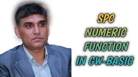 SPC (SPACE) NUMERIC FUNCTION IN GW-BASIC | Practical Example in GW-BASIC | Detailed Explanation