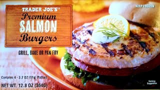 Trader Joe's Premium Salmon Burgers Review – Freezer Meal Frenzy
