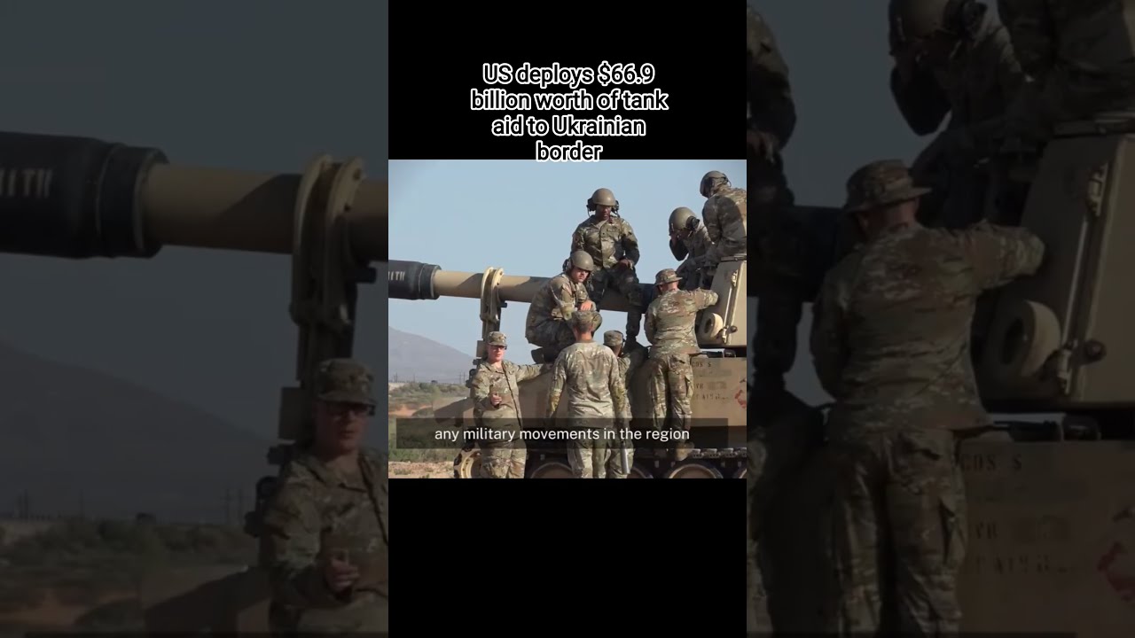 Russia Panic US Sends Dozens Of M109A6 Paladins To Ukraine Border Ukrainevsrussian