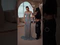 To order this crystal blue dress DM reineecouture An ethereal couture gown drenched in hand placed