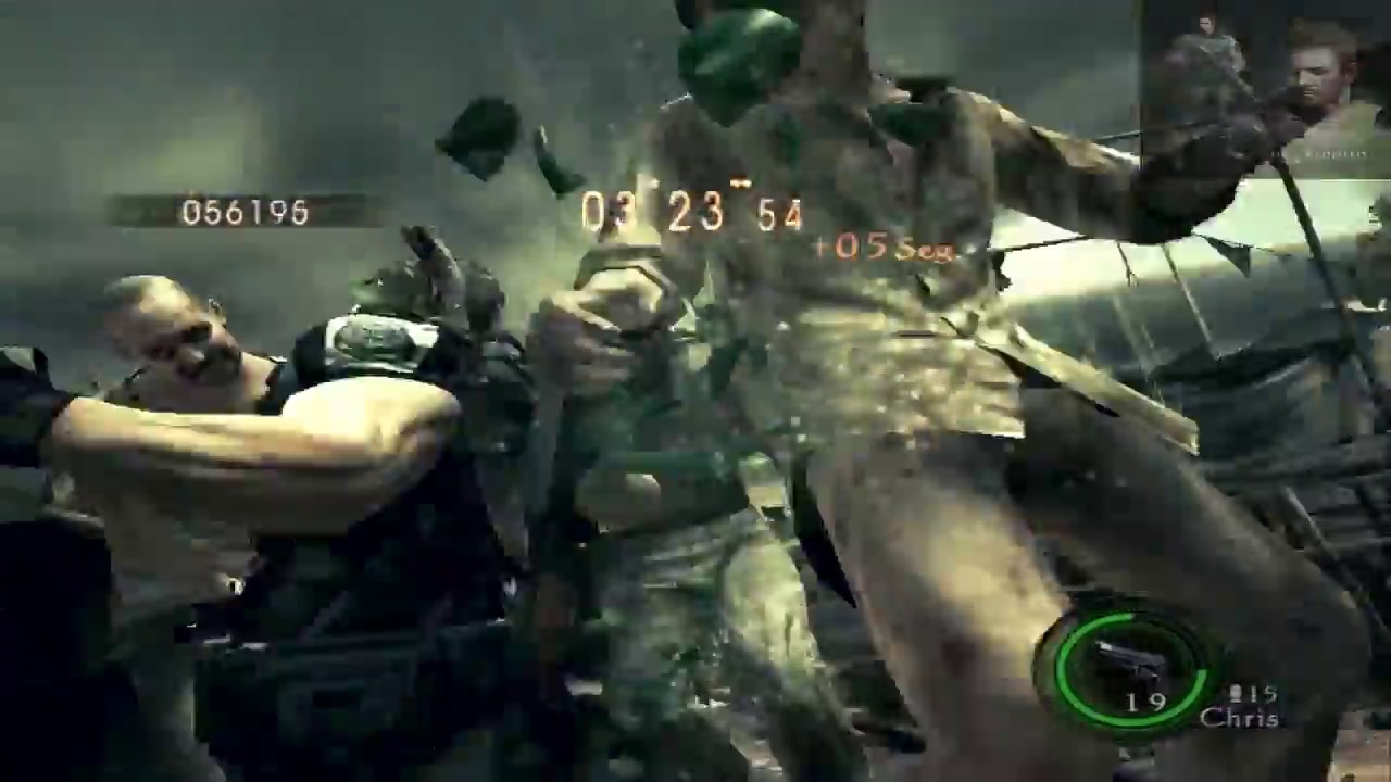 Resident Evil 5 The Mercenaries Chris BSAA Public Assembly SOLO 150 combo kills