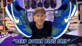 Nike SB Dunk Low Pro Deep Royal Blue Sail HF3704400 | 2024 SHOE REVIEW