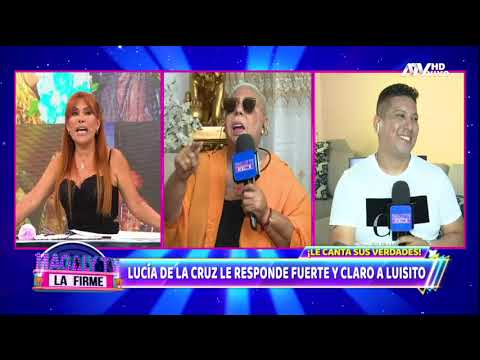 Lucía de la Cruz discute en vivo con Luisito Caycho por matrimonio: "No soy parte de tu show"