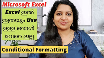 Conditional Formatting in Excel Malayalam Tutorial Highlight your cells according to your conditions