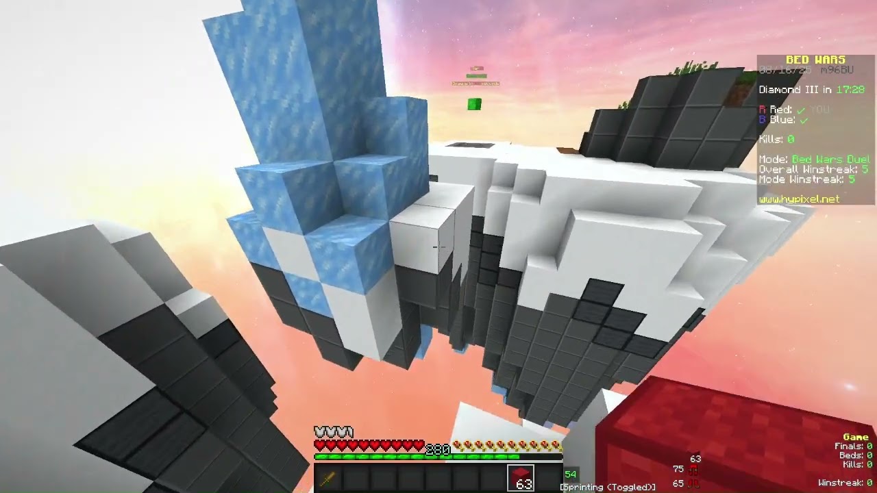 Hypixel Bedwars Duel Speedrun (Former World Record)