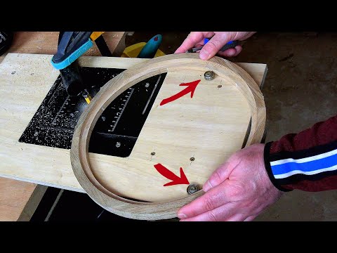 Truco con rodamientos para Rectificar un círculo de madera