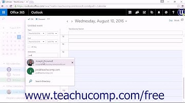 Outlook on the Web Tutorial Using the Scheduling Assistant Microsoft Training