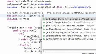 Android Application Development   57   Accessing Preferences from an Activity Update