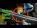 How To Perform A Professional Cat Diesel Engine Service.  Cat Engine Oil Change.