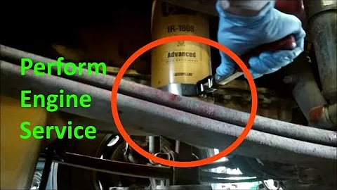 How To Perform A Professional Cat Diesel Engine Service.  Cat Engine Oil Change.
